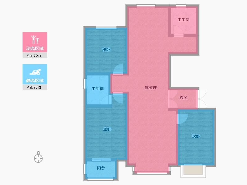 河北省-衡水市-金庭庄园-120.00-户型库-动静分区