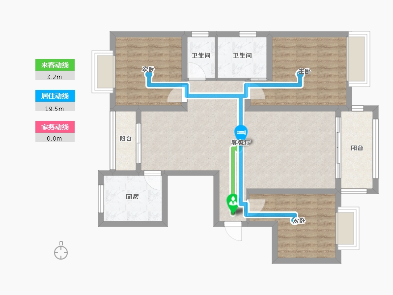 河南省-信阳市-皇城嘉苑-二期-100.00-户型库-动静线