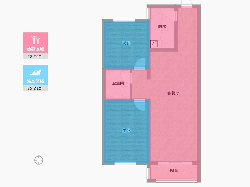 山西省-晋中市-陶乐佳苑-77.84-户型库-动静分区