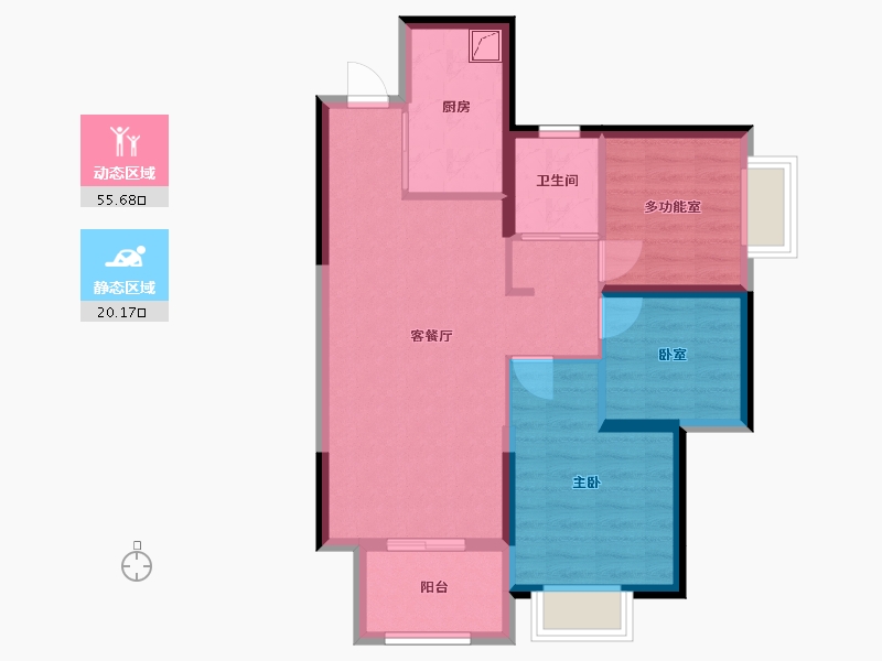 广东省-惠州市-星悦花园-80.00-户型库-动静分区