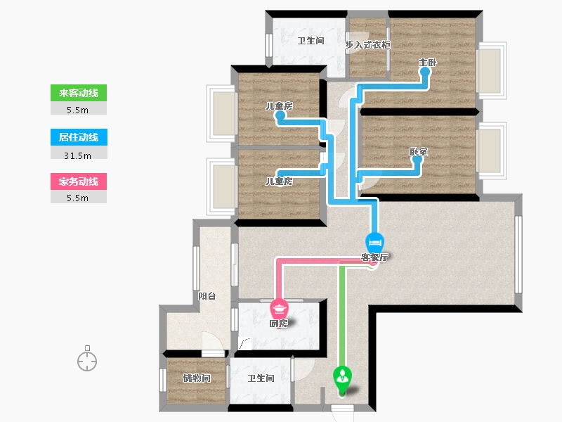 广东省-惠州市-合生上观国际-128.00-户型库-动静线