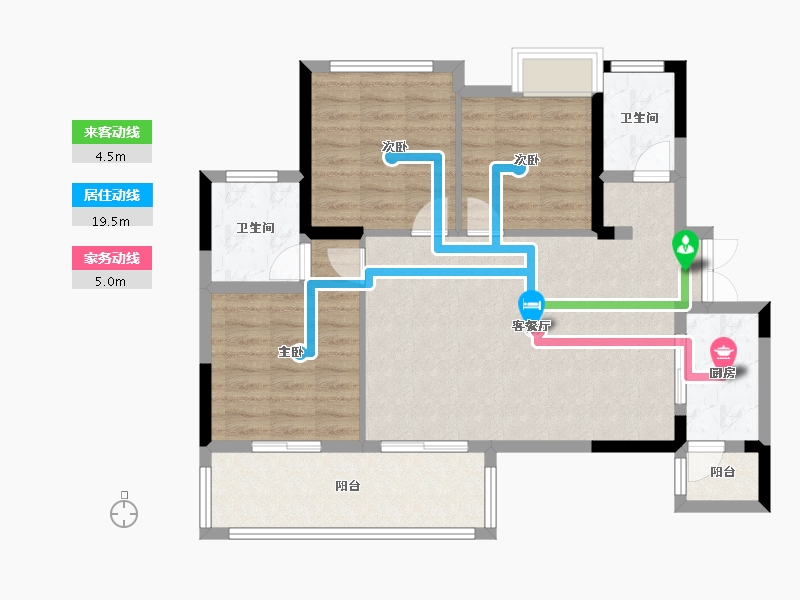 四川省-成都市-康和苑(南大街)-90.00-户型库-动静线