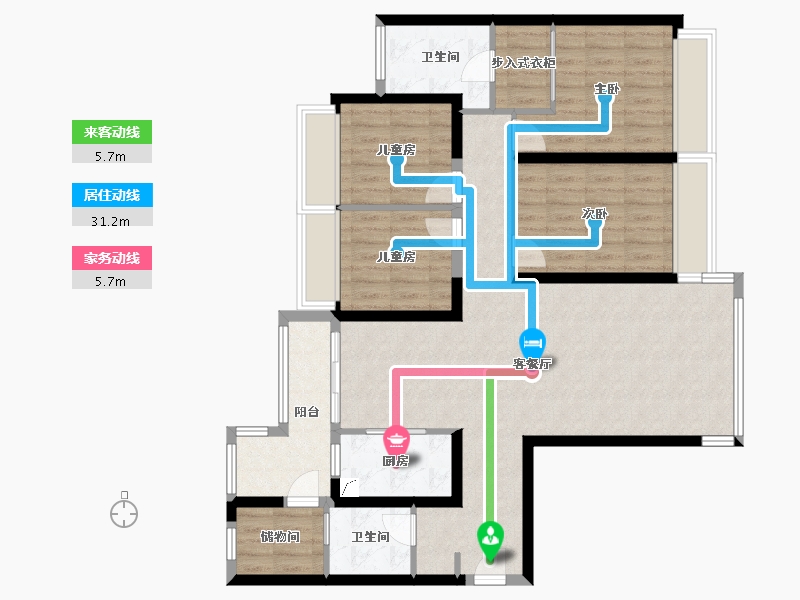 广东省-惠州市-合生上观国际-128.00-户型库-动静线