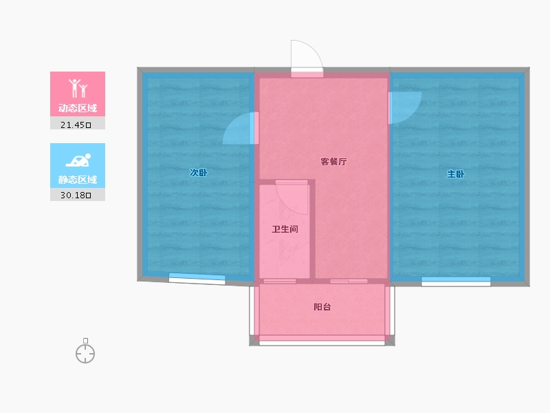 北京-北京市-富帛家属院-45.00-户型库-动静分区