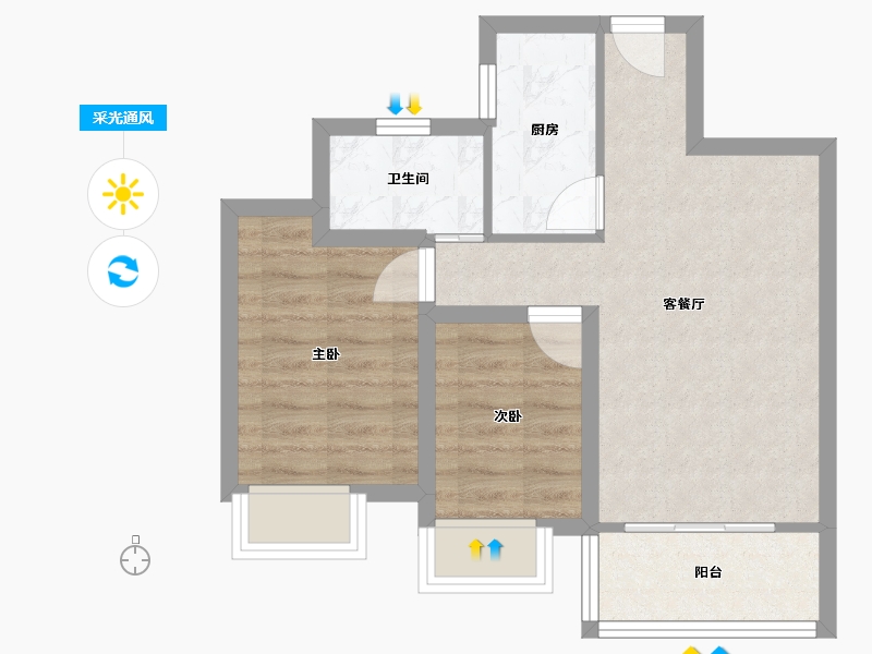 江西省-南昌市-九珑府-87.00-户型库-采光通风