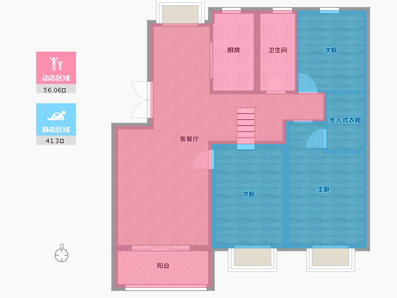 江苏省-无锡市-广益佳苑一期-266.00-户型库-动静分区