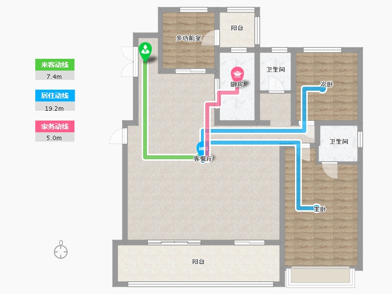 河南省-焦作市-润华园-156.34-户型库-动静线