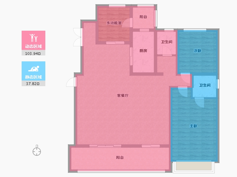 河南省-焦作市-润华园-156.34-户型库-动静分区