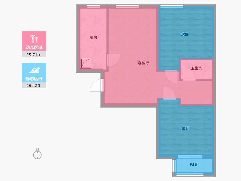 北京-北京市-新馨苑-55.00-户型库-动静分区