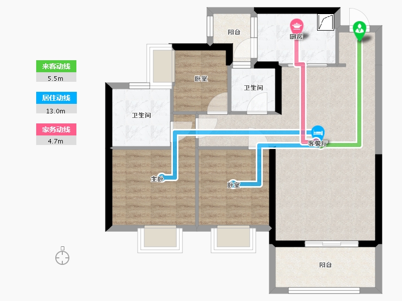 广东省-湛江市-华邦·玥珑湾-78.00-户型库-动静线