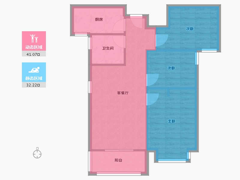 河南省-郑州市-泉舜上城-66.00-户型库-动静分区