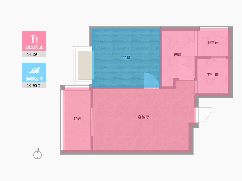 四川省-成都市-长城宜苑-47.00-户型库-动静分区