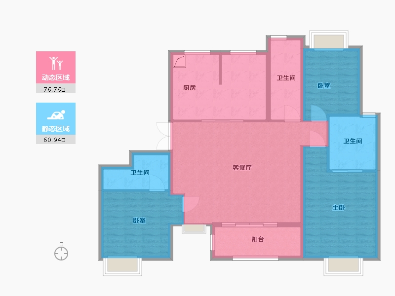 上海-上海市-仁恒海上源-125.27-户型库-动静分区