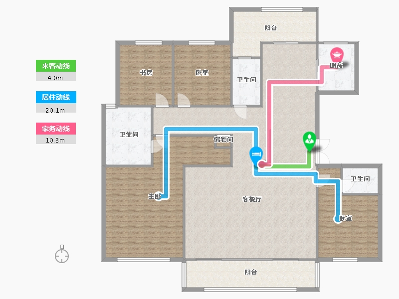 河南省-郑州市-中建柒号院-233.00-户型库-动静线