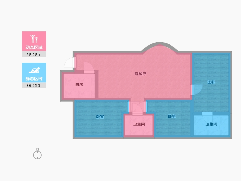 广东省-东莞市-紫荆花园-79.00-户型库-动静分区