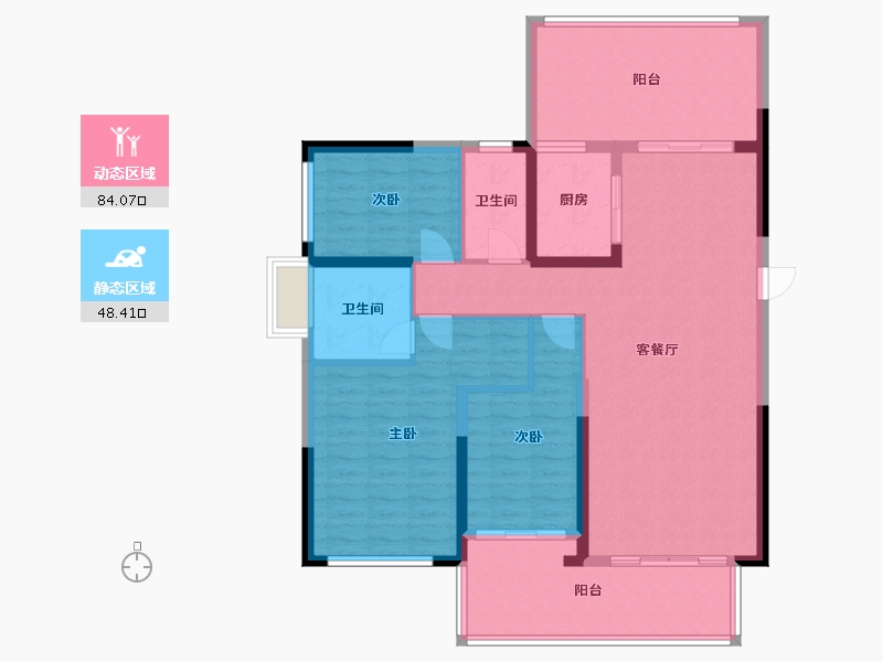 贵州省-六盘水市-柏悦府-24.00-户型库-动静分区