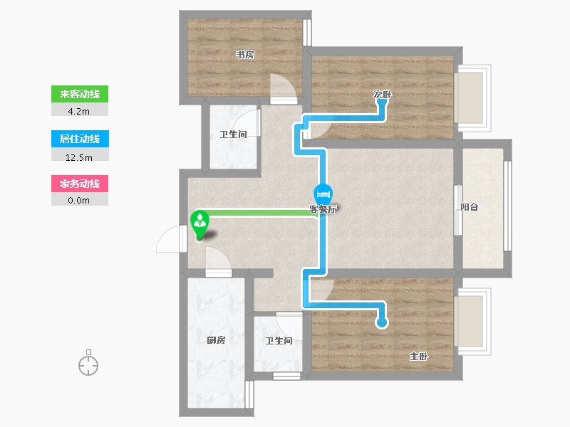 河北省-邯郸市-宏达圣水湖畔-三期-89.00-户型库-动静线