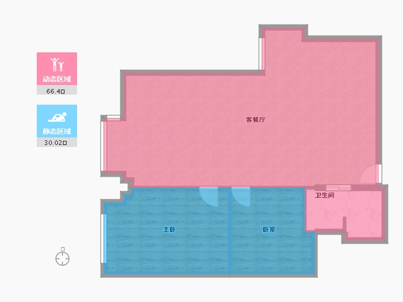 北京-北京市-领地OFFICE-97.00-户型库-动静分区