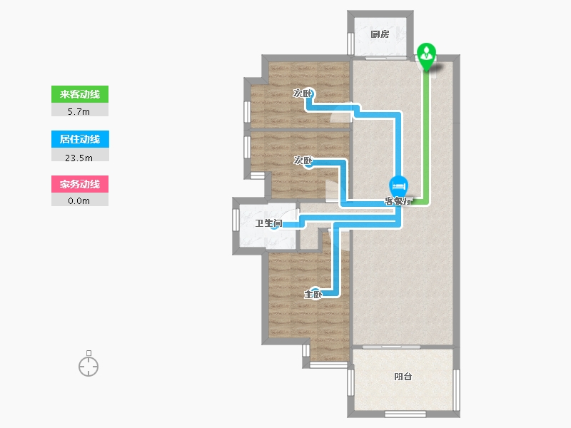 福建省-漳州市-龙泉丽景-79.00-户型库-动静线