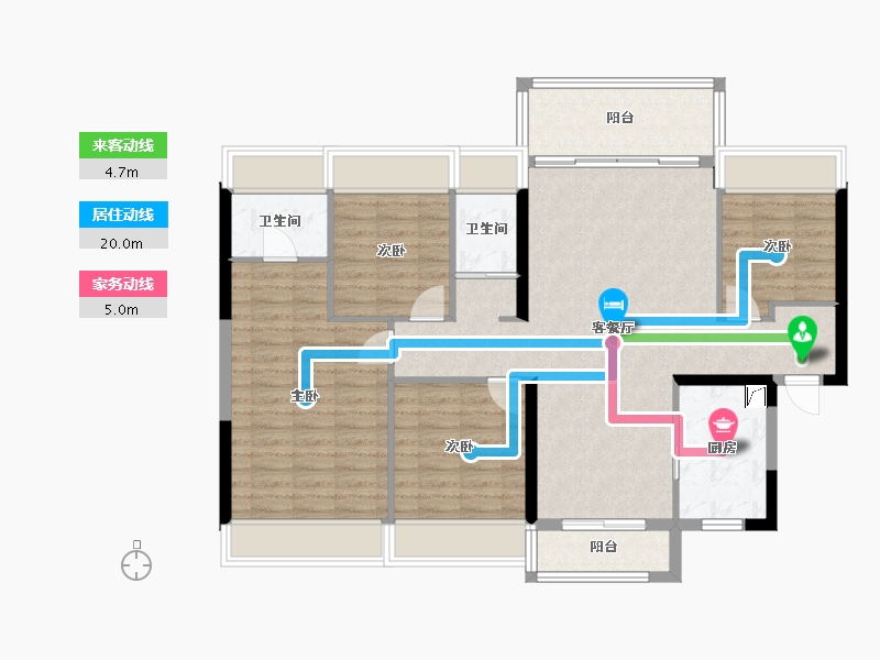 四川省-绵阳市-三台碧桂园-142.00-户型库-动静线