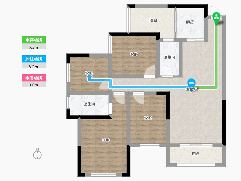 广西壮族自治区-桂林市-众阳华城-77.89-户型库-动静线