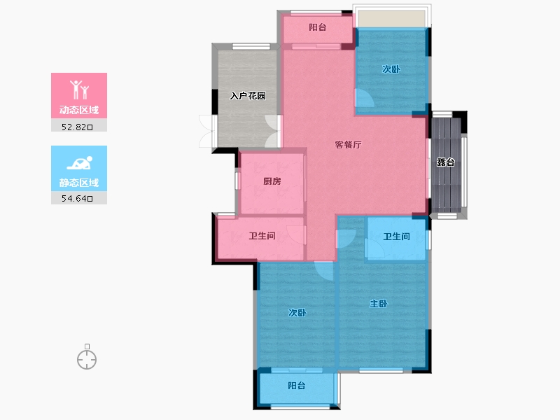 江苏省-连云港市-香溢广苑-119.00-户型库-动静分区