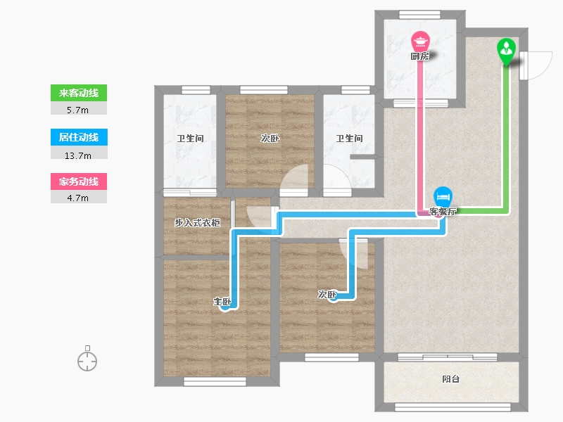 山东省-德州市-华山橡树湾-100.00-户型库-动静线