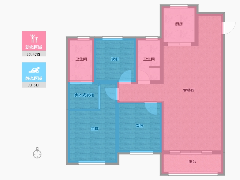 山东省-德州市-华山橡树湾-100.00-户型库-动静分区