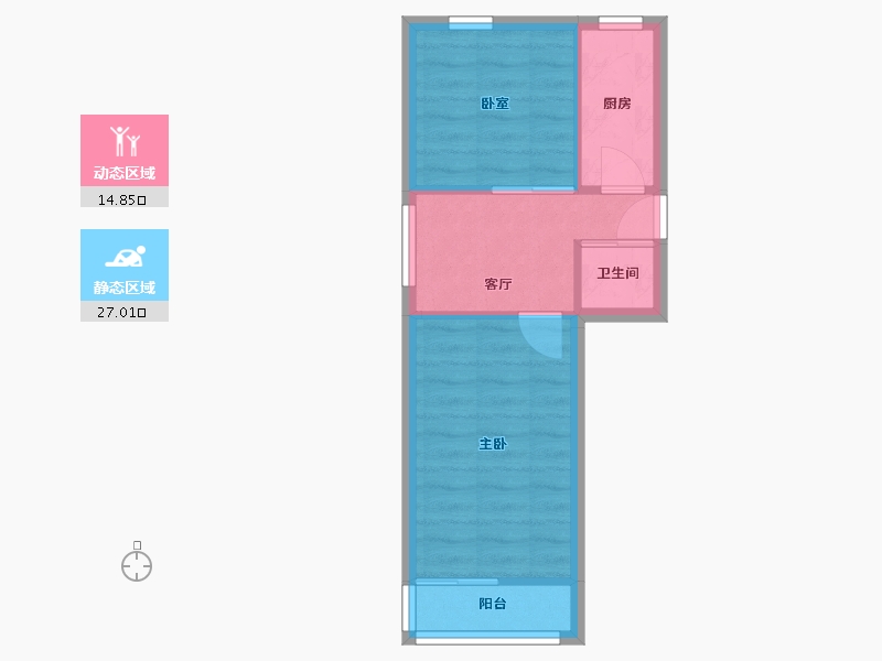 北京-北京市-和平里-48.00-户型库-动静分区