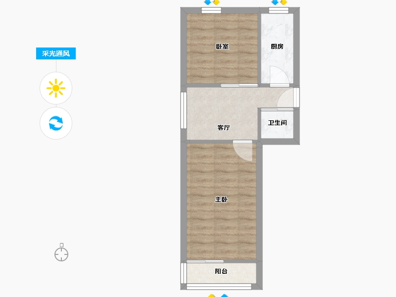 北京-北京市-和平里-48.00-户型库-采光通风