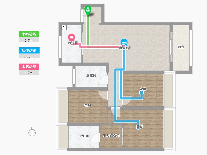 湖北省-武汉市-绿城凤起乐鸣-101.02-户型库-动静线