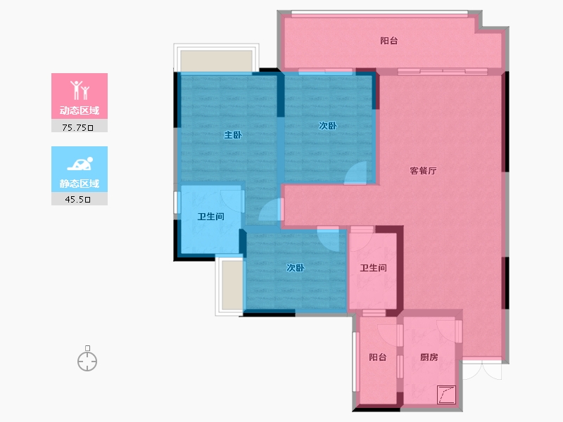 四川省-德阳市-万兴一品-120.00-户型库-动静分区