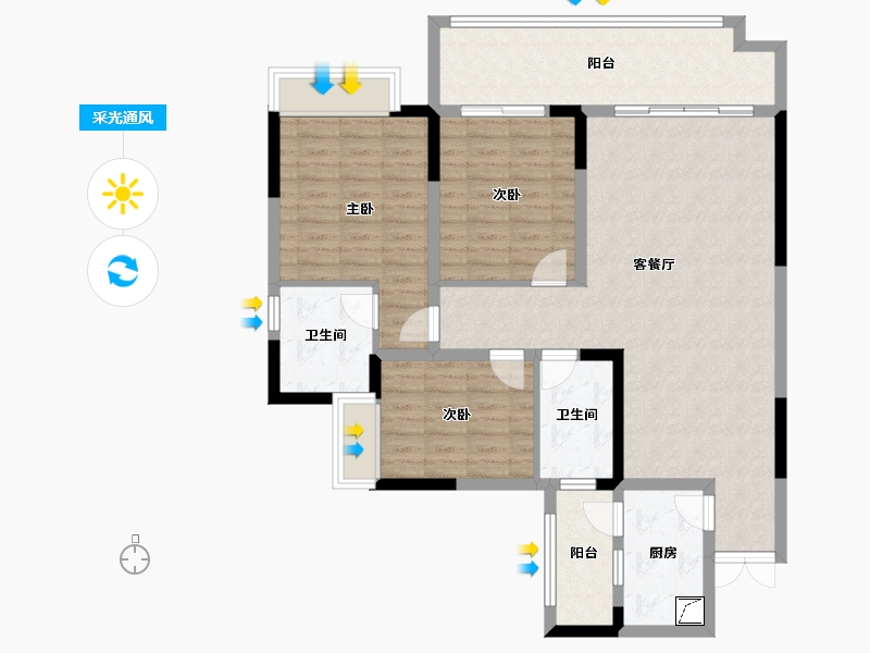 四川省-德阳市-万兴一品-120.00-户型库-采光通风