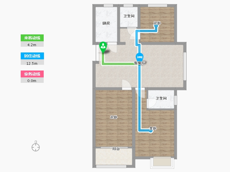 江苏省-宿迁市-富园桃苑-96.12-户型库-动静线