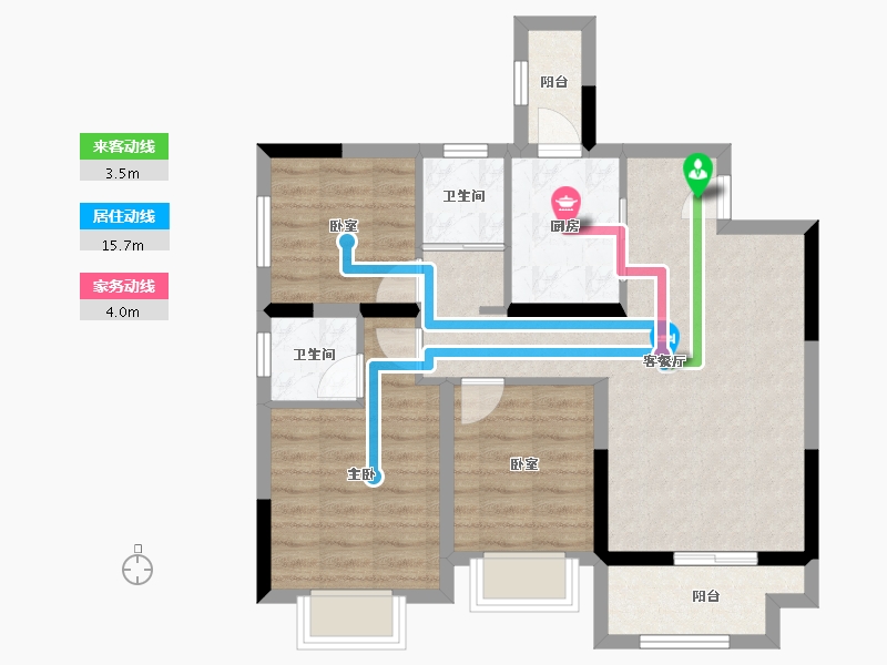 四川省-成都市-朗悦府-77.87-户型库-动静线