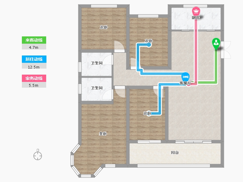 山东省-济宁市-东湖世纪城-120.00-户型库-动静线