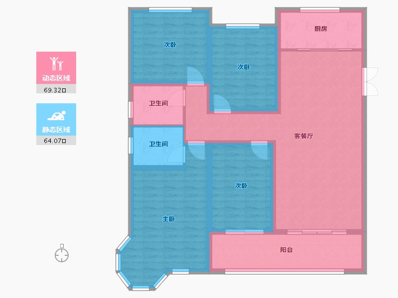 山东省-济宁市-东湖世纪城-120.00-户型库-动静分区