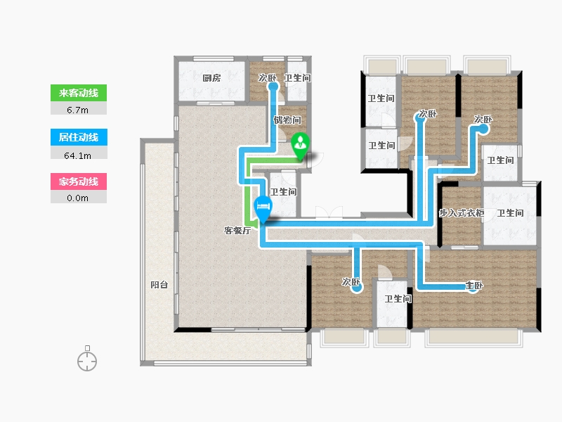 云南省-昆明市-融创文旅城-253.00-户型库-动静线