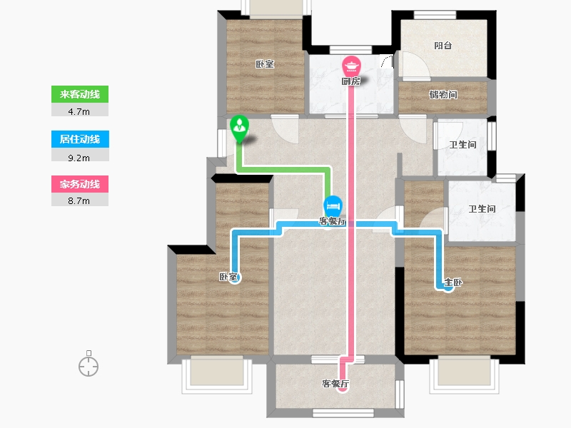 福建省-厦门市-金地峯上-86.19-户型库-动静线