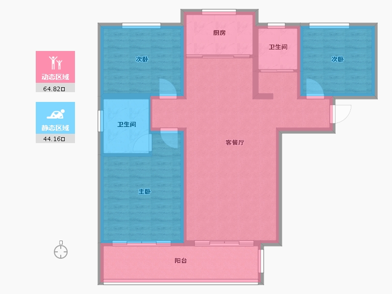 河南省-濮阳市-丽景上品-98.00-户型库-动静分区