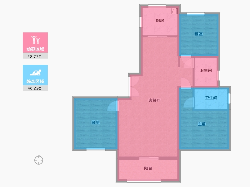 陕西省-宝鸡市-华夏中央公园-99.00-户型库-动静分区