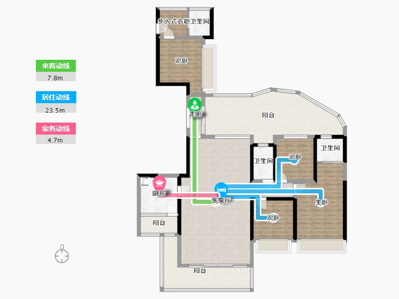 四川省-宜宾市-长江大院-112.76-户型库-动静线