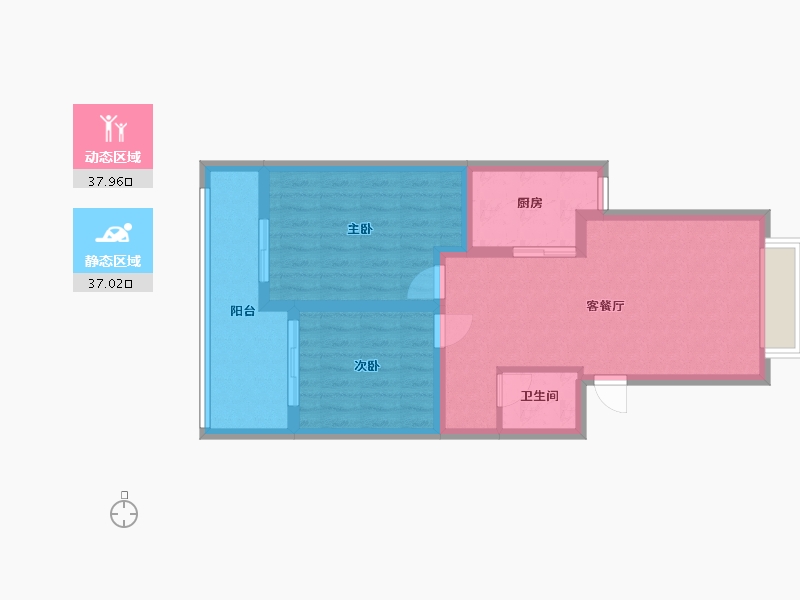 福建省-厦门市-翠湖小区-70.00-户型库-动静分区