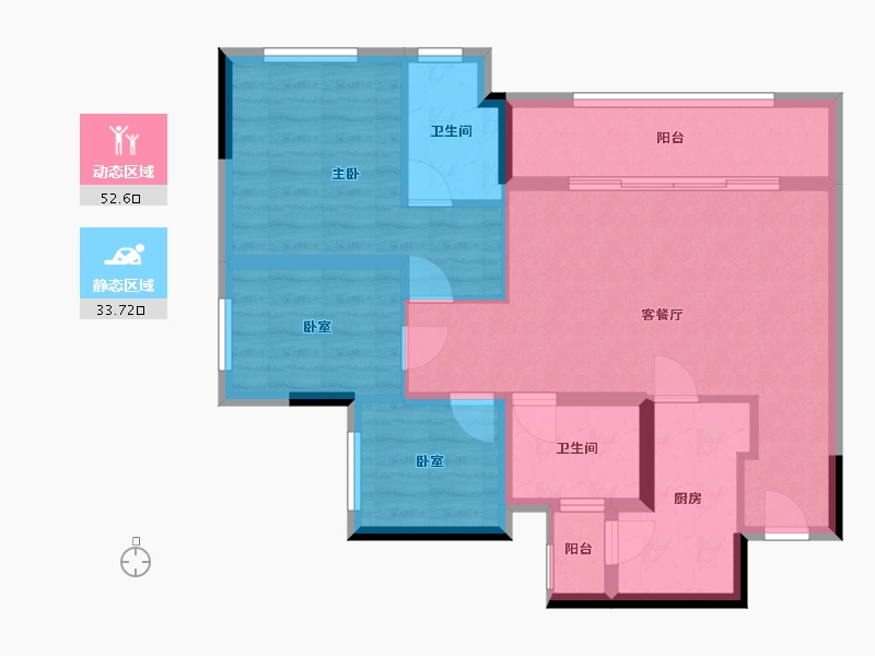 重庆-重庆市-海成轨道0309-73.00-户型库-动静分区