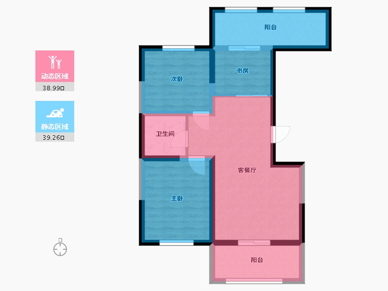 辽宁省-盘锦市-中交凯旋城-73.00-户型库-动静分区