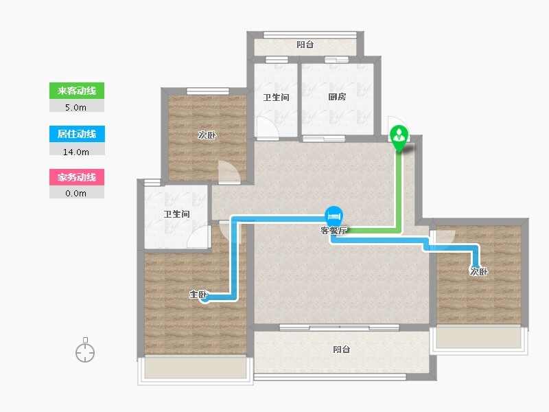 浙江省-温州市-瑞安生态科学城-102.00-户型库-动静线