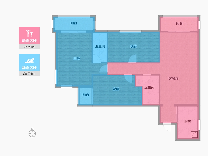 北京-北京市-广华轩小区-120.00-户型库-动静分区