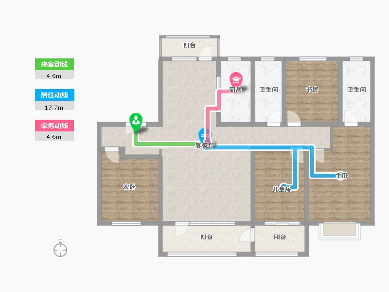 山东省-滨州市-泰丰小镇-141.00-户型库-动静线