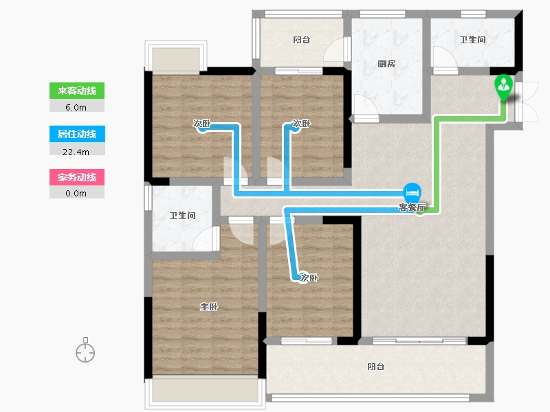 贵州省-黔西南布依族苗族自治州-九重院-117.05-户型库-动静线