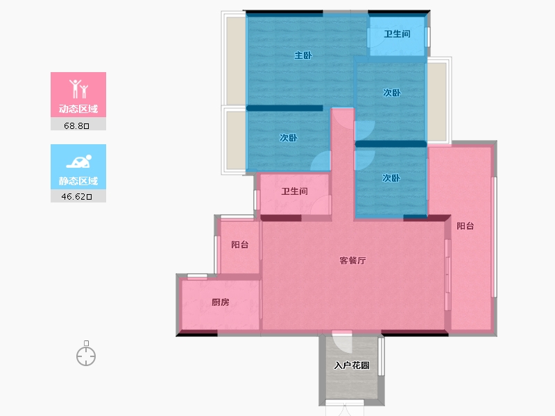 广东省-肇庆市-百盈花园-100.00-户型库-动静分区